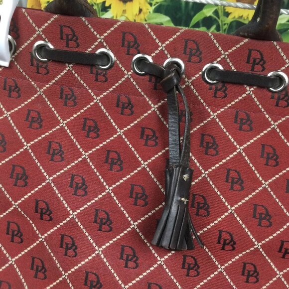 Vintage Dooney & Bourke Red Satchel Bag - Picture 2 of 16